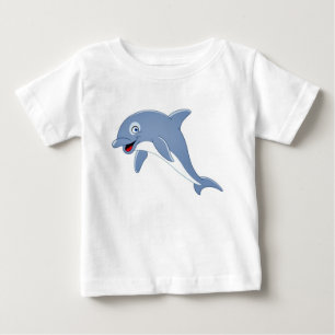 キュートなイルカ ベビーTシャツ