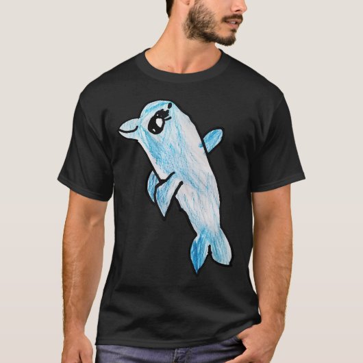 キュートなイルカ Tシャツ (正面)