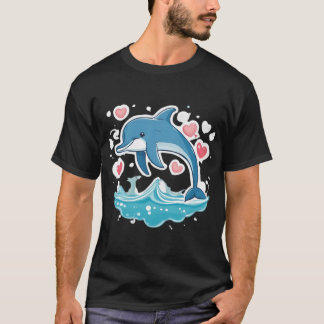 キュートなイルカ Tシャツ