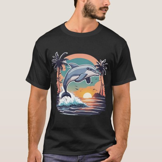 キュートなイルカ Tシャツ (正面)