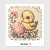 キュートなイースターシックのステッカー シール (シート)