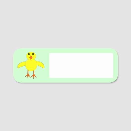 キュートなイースターシック 名札 (正面)