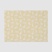 キュートなイースタージャンピングバンニースミニマリストパターン 薄葉紙 (正面)