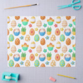 キュートなイースターチックス、バニー、卵のデコパージュ 薄葉紙 (クラフト)