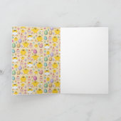 キュートなイースターチックパターン シーズンカード (内部)