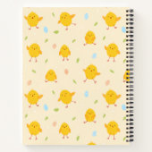 キュートなイースターチックパターン ノートブック (裏面)