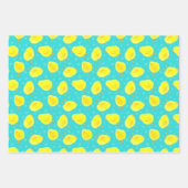 キュートなイースターチックパターン ラッピングペーパーシート (正面3)