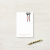 キュートなイースターバニーあなたの色を選ぶポストイットノート ポストイット (デスク上)