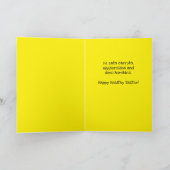 キュートなイースターバニーおもしろいイースターリドル子供へ カード (内部)