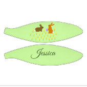 キュートなイースターバニーとダフォジルカスタム ミニバスケットボール (パネル)