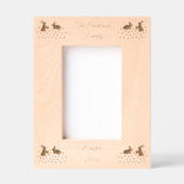 キュートなイースターバニーとダフォジルカスタム レーザー彫刻フレーム (正面)