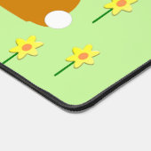 キュートなイースターバニーとダフォジル デスクマット (コーナー)