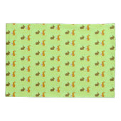 キュートなイースターバニーとダフォジル 枕カバー (裏面)