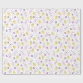 キュートなイースターバニーとチックス |イースター ラッピングペーパー (フラット)