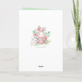 キュートなイースターバニーのメッセージを追加 カード (裏面)