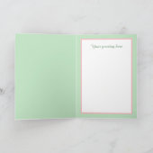 キュートなイースターバニーのメッセージを追加 カード (内部)