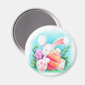 キュートなイースターバニーの水色 |マグネット マグネット (正面/裏面)