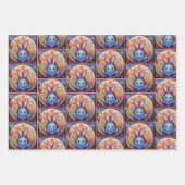 キュートなイースターバニーギフト ラッピングペーパーシート (正面3)