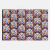 キュートなイースターバニーギフト ラッピングペーパーシート (正面2)