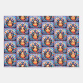 キュートなイースターバニーギフト ラッピングペーパーシート (正面)