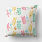 キュートなイースターバニーマーシュマロ クッション (正面)