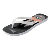 キュートなイースターバニーラバモダンスパーソナライズされた ビーチサンダル (アングル)