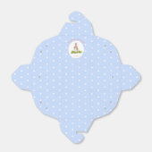 キュートなイースターバニー青いイースターギフト フェイバーボックス (折り畳みなし)