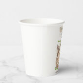 キュートなイースターバニー |ハッピーイースター水彩アート 紙コップ (右)