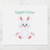 キュートなイースターバニー ビールラベル (シングルラベル)