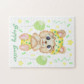 キュートなイースターベア前向きー ジグソーパズル (横)