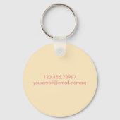 キュートなイースターユニコーンキーチェーン キーホルダー (裏面)