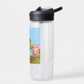 キュートなイースター前向きバニー ウォーターボトル (左面)