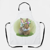 キュートなイースター前向きバニー エプロン (正面)
