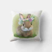 キュートなイースター前向きバニー クッション (裏面)