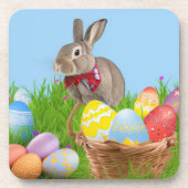 キュートなイースター前向きバニー コースター (正面)