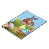 キュートなイースター前向きバニー ノートブック (左側)