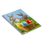 キュートなイースター前向きバニー ノートブック (右側)