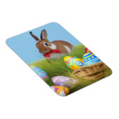 キュートなイースター前向きバニー マグネット (右側)