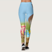 キュートなイースター前向きバニー レギンス (裏面)