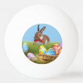 キュートなイースター前向きバニー 卓球ボール (正面)