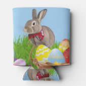 キュートなイースター前向きバニー 缶クーラー (裏面)