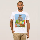 キュートなイースター前向きバニー Tシャツ (正面フル)