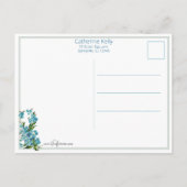 キュートなイースター忘れバニーとメノー ポストカード (裏面)