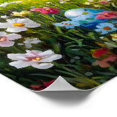 キュートなイースター絵を描バニーのウォールアート ポスター (角)