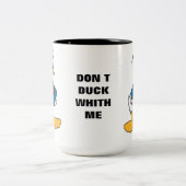 キュートなウィミカルフォークアートダック ツートーンマグカップ (中央)