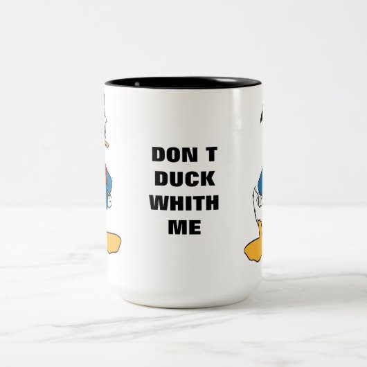 キュートなウィミカルフォークアートダック ツートーンマグカップ (中央)