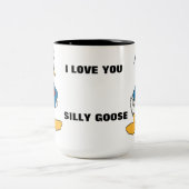 キュートなウィミカルフォークアートダック ツートーンマグカップ (中央)