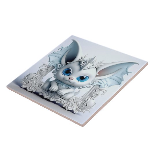 キュートなウイングイヤーキャラクター タイル (側面)