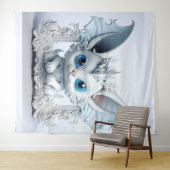 キュートなウイングイヤーキャラクター タペストリー (インサイチュ(横))