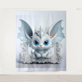 キュートなウイングイヤーキャラクター タペストリー (正面)